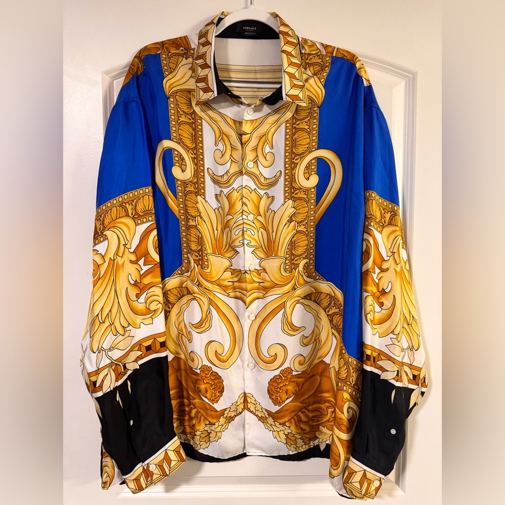 Versace Silk Button Up